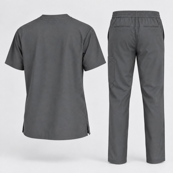 Scrub set DIEGO - Charcoal color