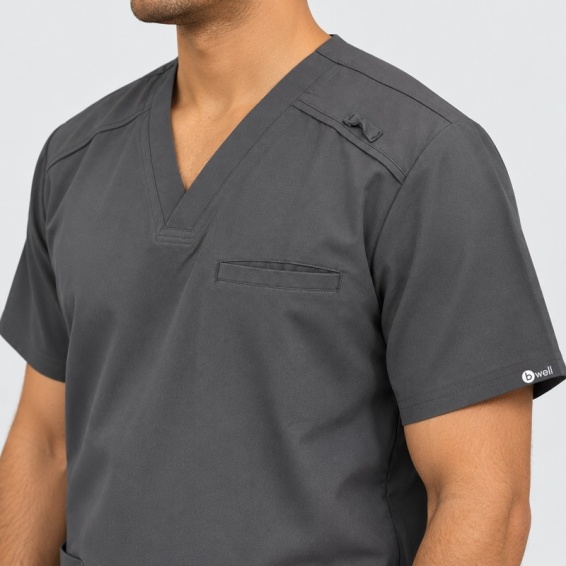 Scrub set DIEGO - Charcoal color
