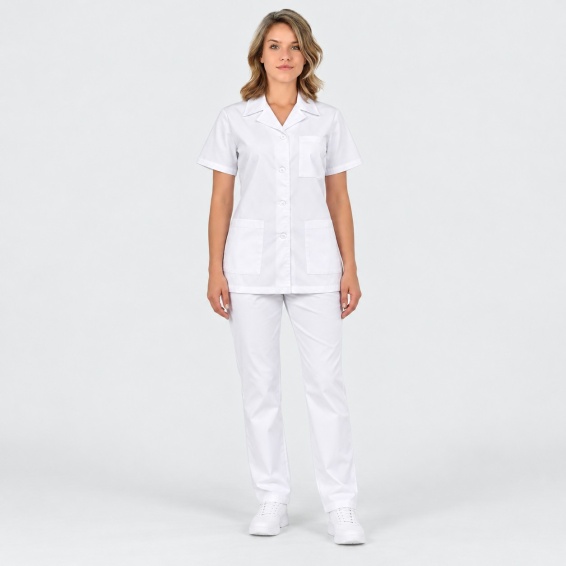 Scrub top GABI - White color