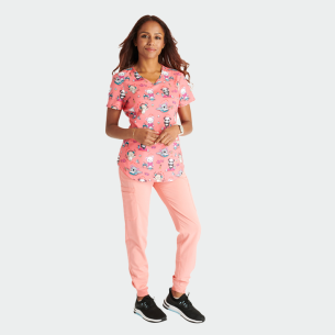 Scrub top GENUINE CK637 - print Calming Critters 2