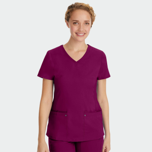 Scrub top HH JULIET - Wine color