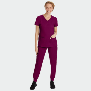 Scrub top HH JULIET - Wine color 2
