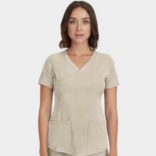 Scrub top HH MONICA - Khaki color