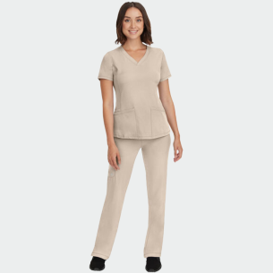 Scrub top HH MONICA - Khaki color 2
