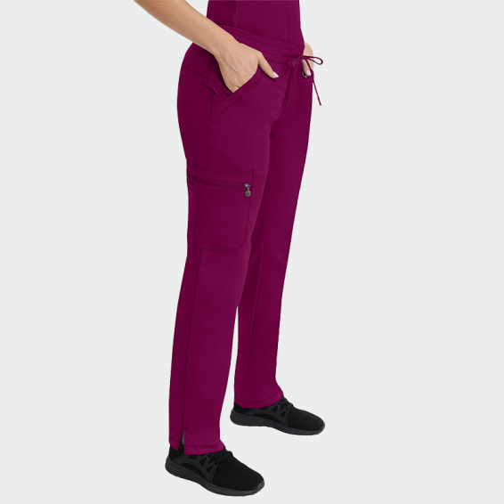 Scrub trousers HH TAMARA - Wine color