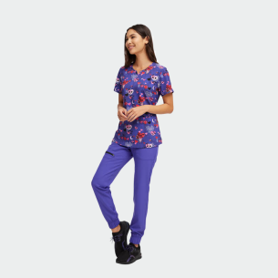 Scrub top HS821 - print Cheers Witches 2