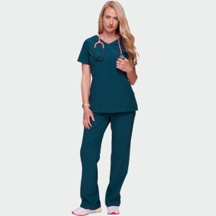 Scrub top INFINITY CKE2625A - Caribbean Blue color 2
