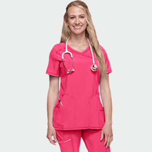 Scrub top INFINITY CKE2625A - Pink color