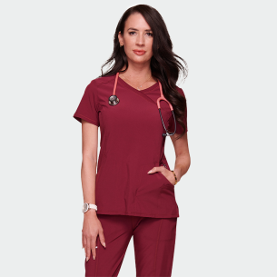 Scrub top INFINITY CKE2625A - Wine color