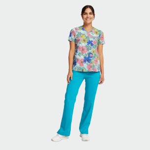 Scrub top INFINITY CK614 - print Retro Buds 2