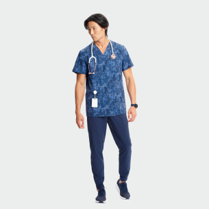 Scrub top INFINITY CK920 - print Distressed Geo 2