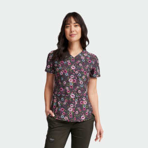 Scrub top CK703 - print Romantic Garden