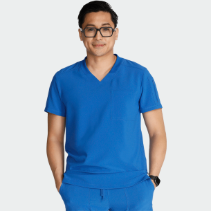 Scrub top CK824A - Royal Blue color