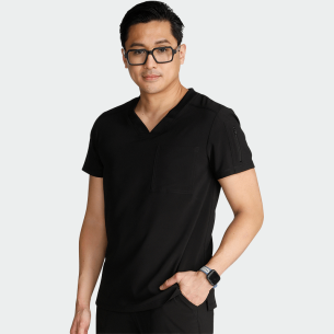 Scrub top CK824A - Black color