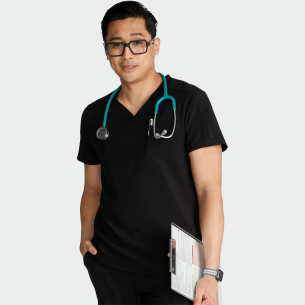 Scrub top CK824A - Black color 2
