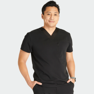 Scrub top CK718A - Black color