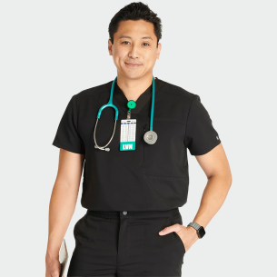 Scrub top CK718A - Black color 2