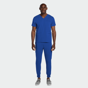 Scrub top CK719A - Royal Blue color 2