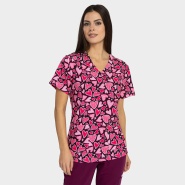 Scrub top ISABELLA - print Pink Hearts 2