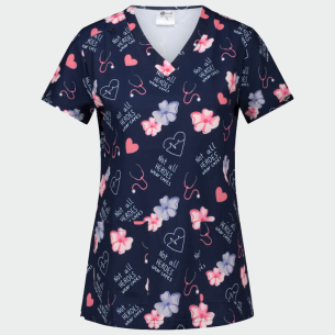 Scrub top ISABELLA - print Heroes