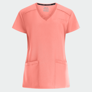 Scrub top JULIA - Coral color
