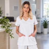 Scrub top JUSTINA - White color 2