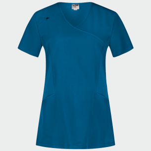 Scrub top JUSTINA - Caribbean Blue color