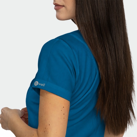 Scrub top JUSTINA - Caribbean Blue color