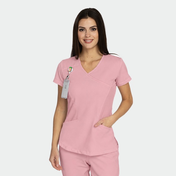 Scrub top JUSTINA - Mauve color