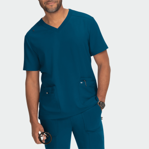 Scrub top FREE TO BE TOP 672 - Caribbean Blue color