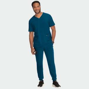 Scrub top FREE TO BE TOP 672 - Caribbean Blue color 2