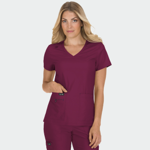 Scrub top BECCA TOP 373 - Wine_x000D_ color