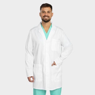 Medical coat LEONARDO - White color 2