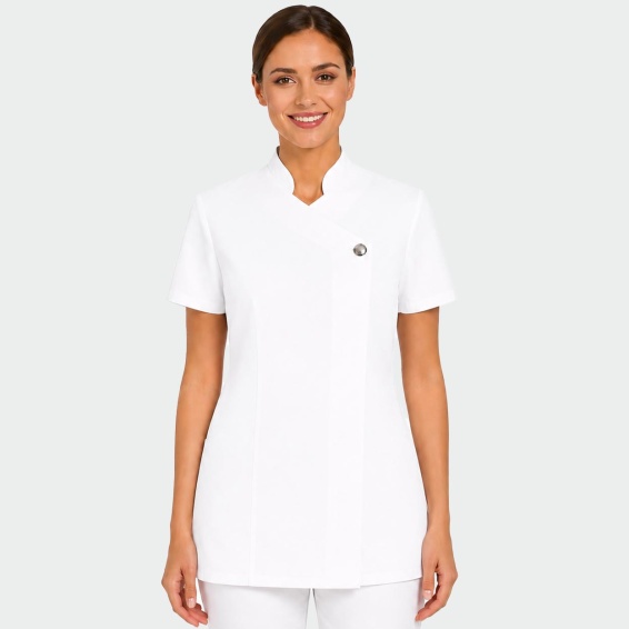 Scrub top MARCELLA - White color