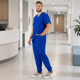Scrub set MATTEO - Royal Blue color 2