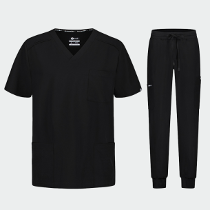 Scrub set MATTEO - Black color