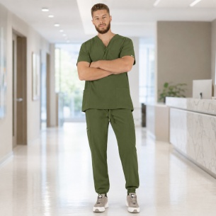 Scrub set MATTEO - Olive color 2