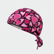 Scrub hat MODENA - print Pink Hearts