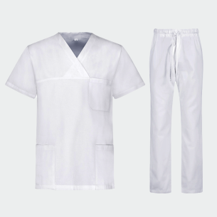 Scrub set MORELLI - White color