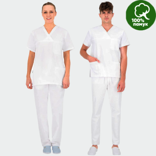 Scrub set MORELLI - White color 2