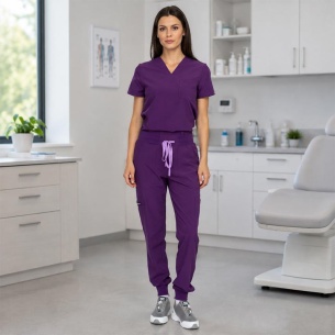 Scrub set NAOMI - Eggplant color 2