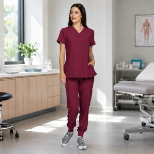 Scrub set NAOMI - Bordeaux color 2