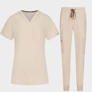 Scrub set NAOMI - Sand color
