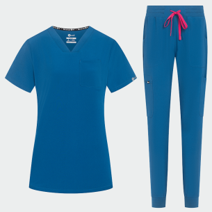 Scrub set NAOMI - Caribbean Blue color