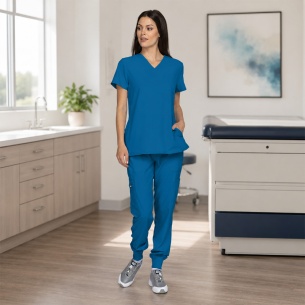 Scrub set NAOMI - Caribbean Blue color 2