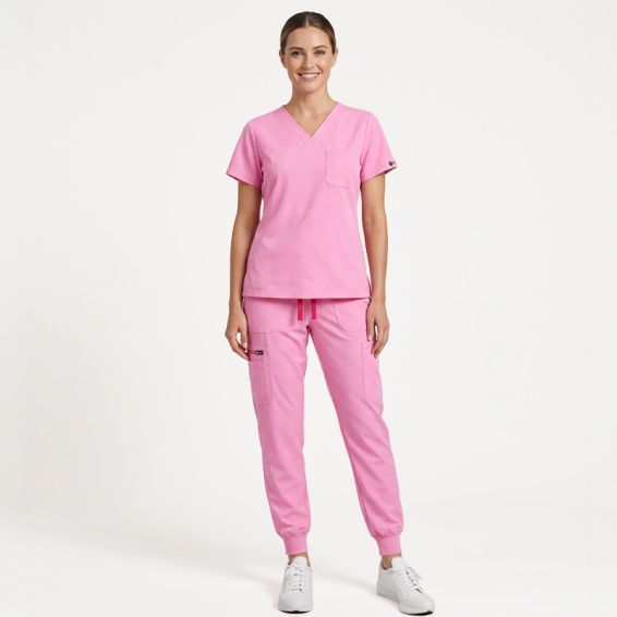 Scrub set NAOMI - Candy Pink color