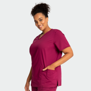 Scrub top REVOLUTION WWE620 - Wine color 2