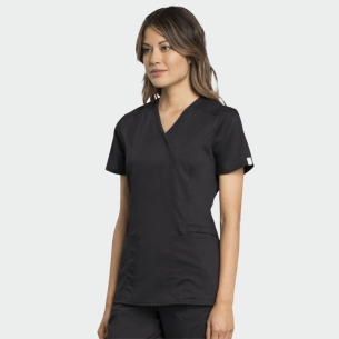 Scrub top REVOLUTION WWE775AB - Black color