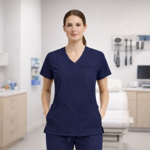 Scrub top TP3002 - Navy color 2