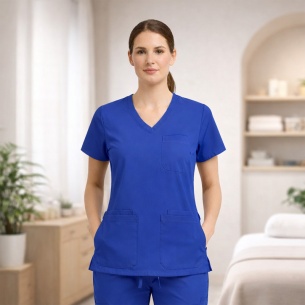 Scrub top TP3002 - Royal Blue color 2